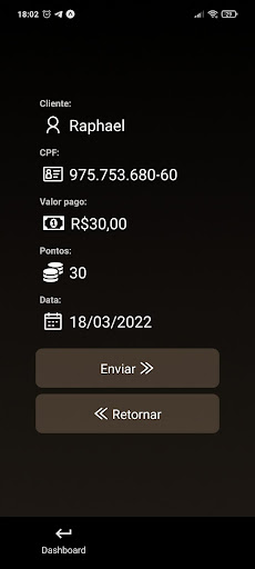 Android application Clube Esperancinha - Checkout screenshort