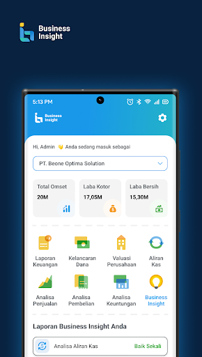 Android application BOS Business Insight screenshort