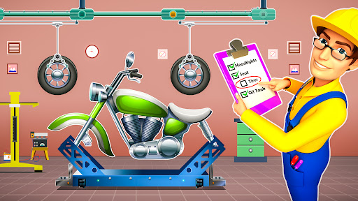 Android application Motorcycle Factory Maker Sim screenshort