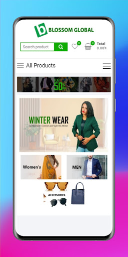 Android application Blossom Shop screenshort