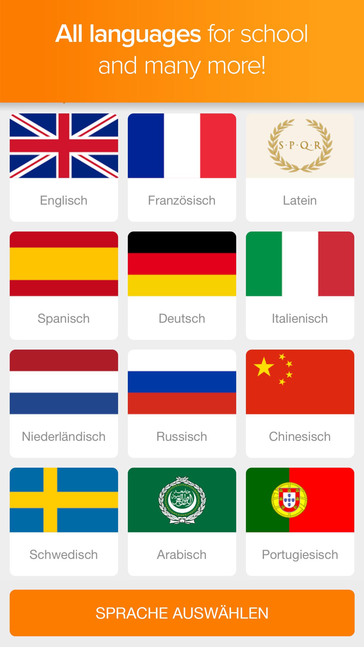 Android application Memorize german vocabulary screenshort