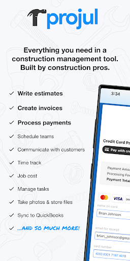 Android application Projul Mobile screenshort