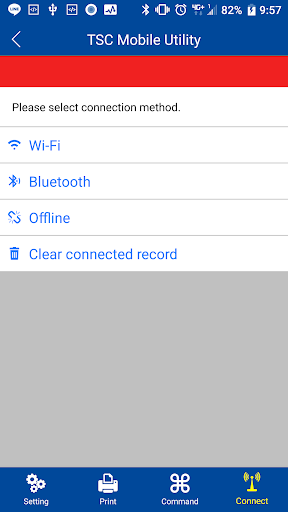Android application TSC Mobile Utility screenshort