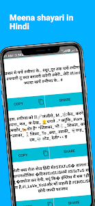 Meena Status Shayari in Hindi