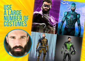 screenshot of Superhero Photo Frame Editor