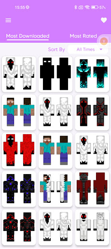 Android application Entity 303 & Herobrine Skins screenshort