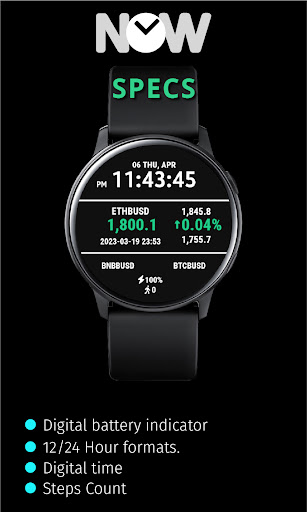 NOW1: Crypto BNNC Watch Face Screen 2
