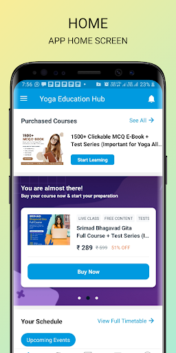 Android application Yoga Education Hub screenshort