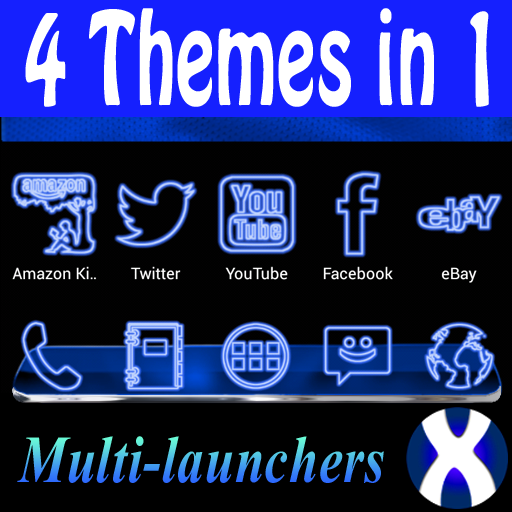 Blue Neon Complete 4 Themes Auf Windows herunterladen