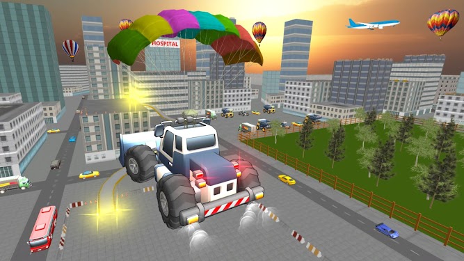 #2. Car Stunts Imp: Mega roof ramp (Android) By: 87 Fun Games