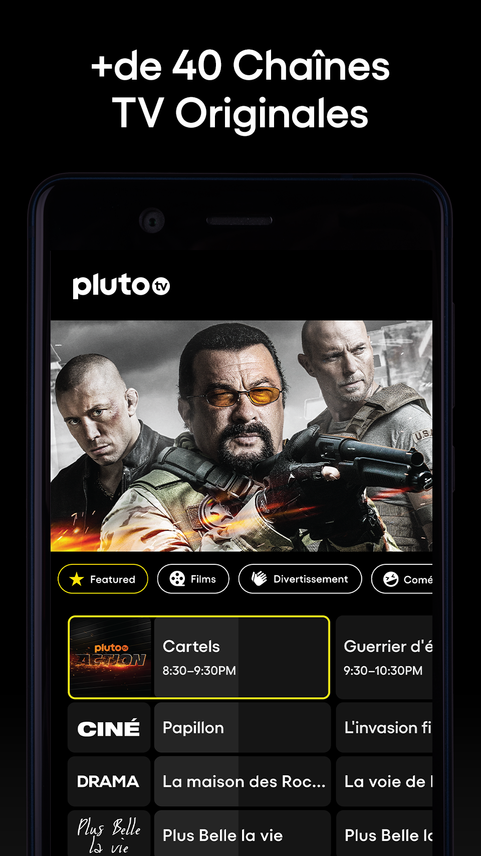 Android application Pluto TV - Live TV and Movies screenshort