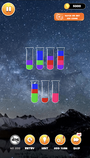 Sorting watercolor sort puzzle