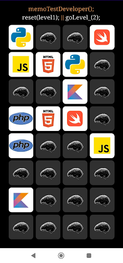 MemoTest para Programadores Screen 2