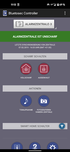 Android application Bluetosec Controller screenshort