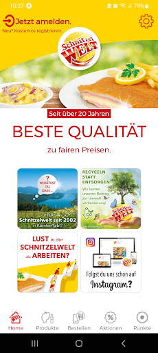 Android application Schnitzelwelt screenshort