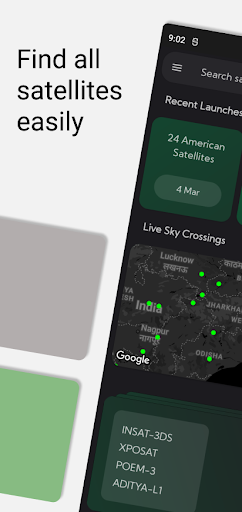 Android application Satellite screenshort