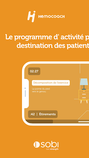 Android application HemoCoach, coach en hémophilie screenshort