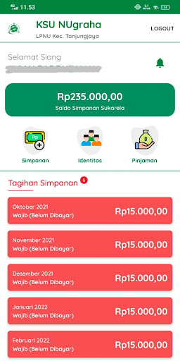 Android application KSU NUgraha screenshort