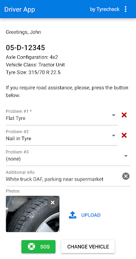 Android application DriverApp screenshort