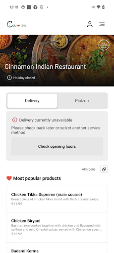 Cinnamon Indian Restaurant Screenshot 3 - AppWisp.com