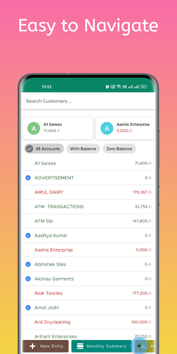 Accounts Plus - Ledger Book Screen 3