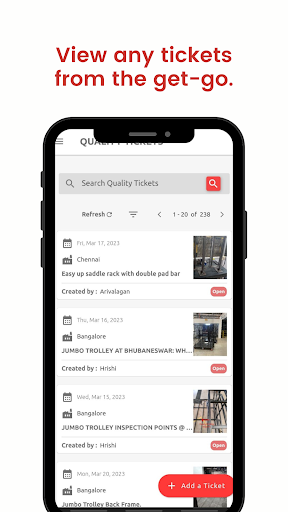 Android application Sameta ERP screenshort