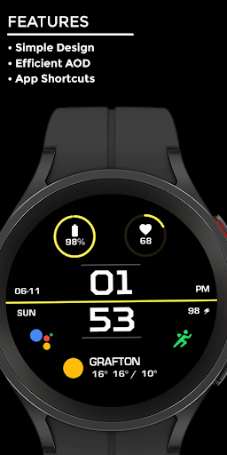 Night Beam - watch face Screen 2