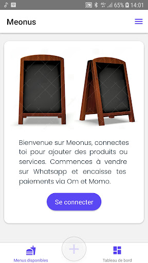 Android application Meonus screenshort