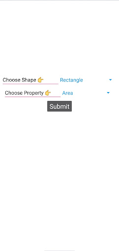 Android application Learning Area and Perimeter screenshort