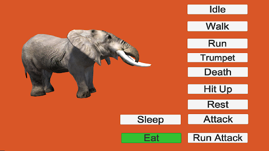 Elephant Walk Run Animation