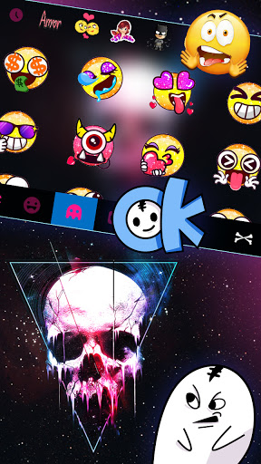 Dripping Skull Keyboard Backgr Screen 3
