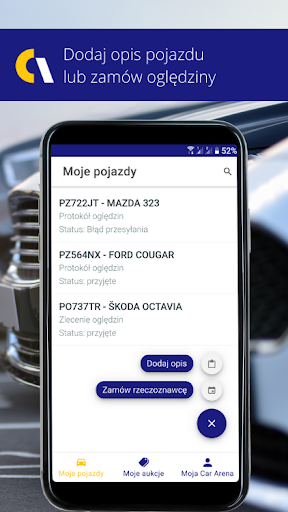 Android application CAR ARENA screenshort