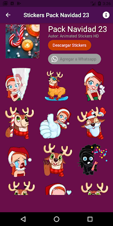 Stickers Animados de Navidadのおすすめ画像1
