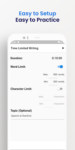 Time Limited Writing Screenshot 3 - AppWisp.com