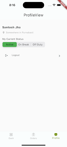 OrderPLZ Delivery Partners Screen 2