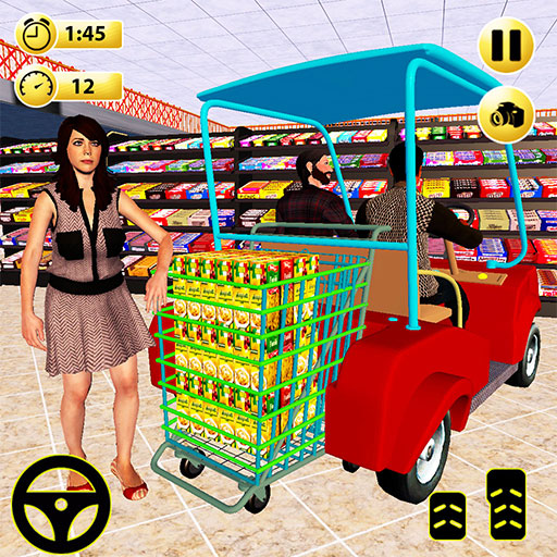 Virtual Mom Shopping Car Games logo