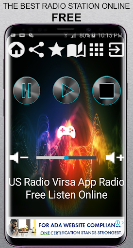 Android application US Radio Virsa App Listen Onli screenshort