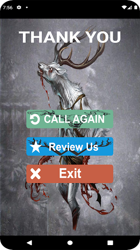Android application Scary Wendigo Video Call screenshort