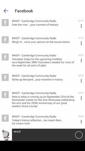 WHCP 101.5 FM Radio Screen 2