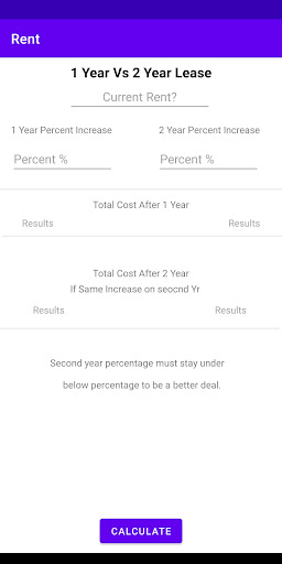 Android application New Lease Rent screenshort