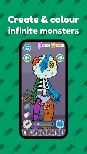 Android application Create Your Own Monster screenshort