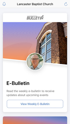 Android application Lancaster Baptist Church screenshort