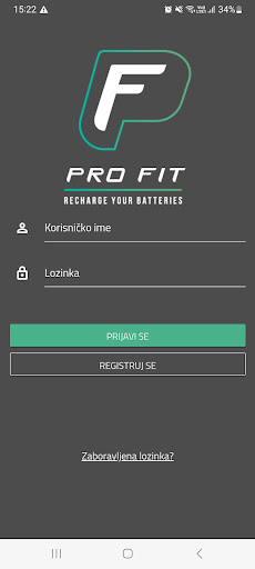 Android application Pro Fit Gym Belgrade screenshort