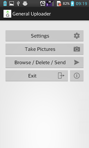 Android application General Uploader screenshort