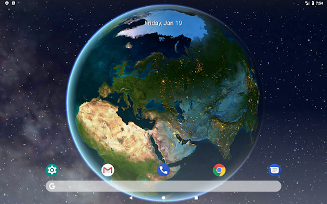Captura 13 Tierra 3D - Live Wallpaper android