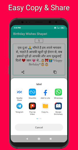 Birthday Wishes Shayari Hindi Screen 3