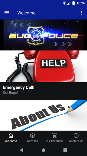 Android application Bug Police screenshort