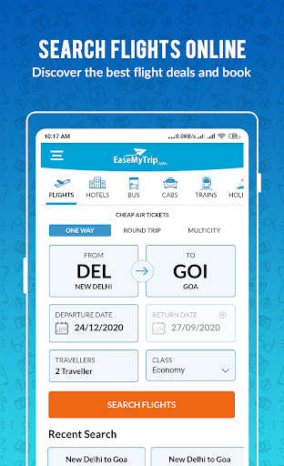 تطبيق EaseMyTrip Flight, Hotel, Bus برو1
