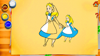 Coloring alice in wonderland - Screenshot 1