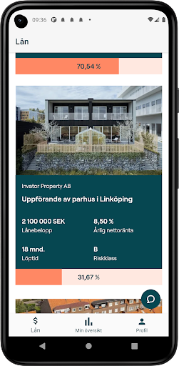 Android application FundingPartner screenshort